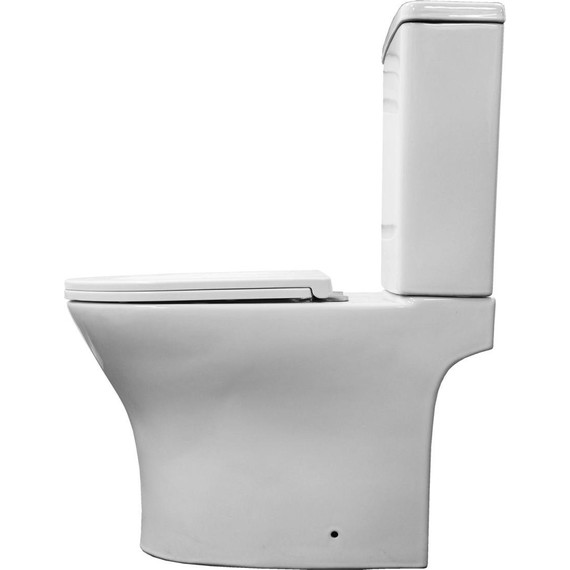 Унитаз-компакт безободковый Azario Tesoro AZ-8501 с крышкой микролифт (система смыва Торнадо) фото 12