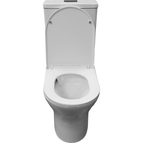 Унитаз-компакт безободковый Azario Tesoro AZ-8501 с крышкой микролифт (система смыва Торнадо) фото 4
