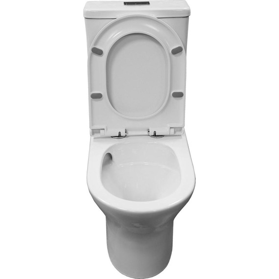 Унитаз-компакт безободковый Azario Tesoro AZ-8501 с крышкой микролифт (система смыва Торнадо) фото 5