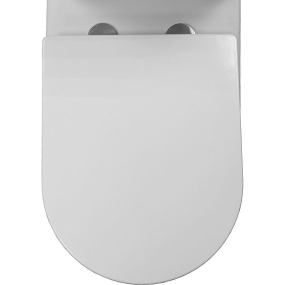 Унитаз-компакт безободковый Azario Tesoro AZ-8501 с крышкой микролифт (система смыва Торнадо) фото 9