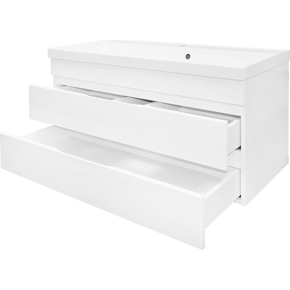 Тумба подвесная с раковиной Azario Эстима 100/2 100 см CS00094585 - 3 Тумба подвесная с раковиной Azario Эстима 100/2 100 см CS00094585 фото 3