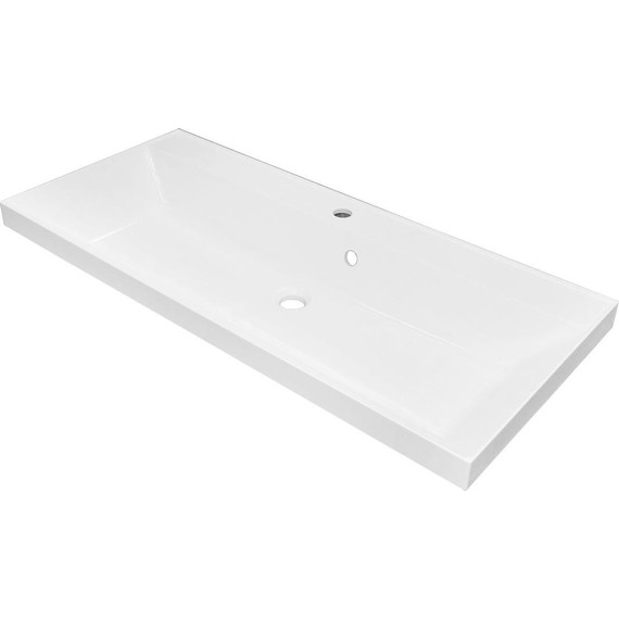 Тумба подвесная с раковиной Azario Эстима 100/2 100 см CS00094586, графит фото 2