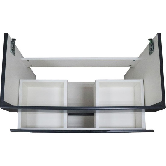 Тумба подвесная с раковиной Azario Эстима 80/2 80 см CS00094589, графит фото 5