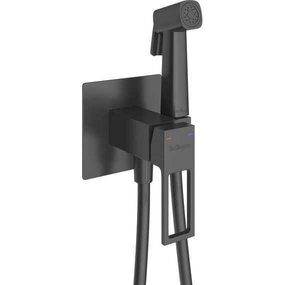 Набор для гигиенического душа BelBagno LUC-HGN-NERO, чёрный матовый фото 2