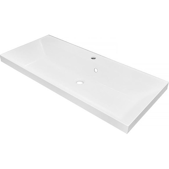 Тумба напольная с раковиной AN Эстелла 100 см, белый фото 6