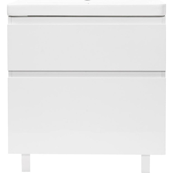 Тумба напольная с раковиной AN Сандра 70 см, белый фото 3