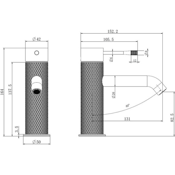 Смеситель для раковины Allen Brau Priority 4.0 5.31С01-BN, никель фото 5