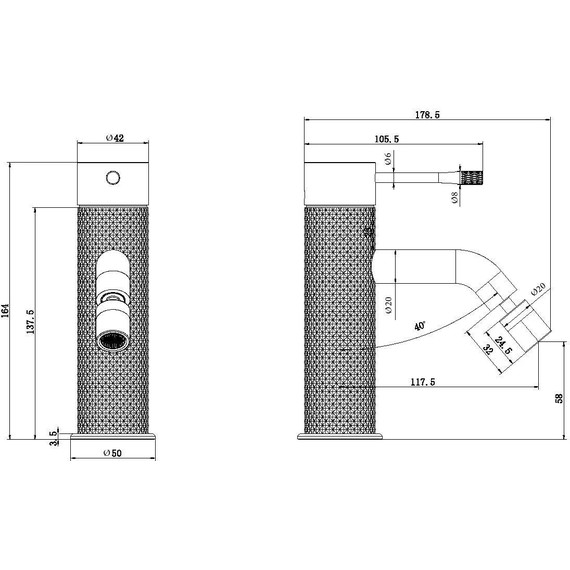 Смеситель для биде Allen Brau Priority 4.0 5.31С04-BN, никель - 2 Смеситель для биде Allen Brau Priority 4.0 5.31С04-BN, никель фото 2