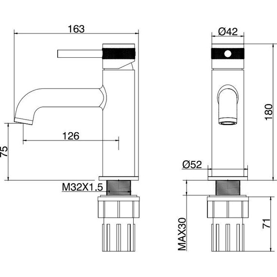 Смеситель для раковины Allen Brau Priority 5.31001-BN, никель фото 7