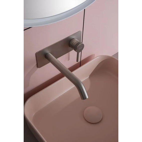 Смеситель для раковины настенный Allen Brau Priority 5.31003-BN (со скрытой частью) никель фото 3