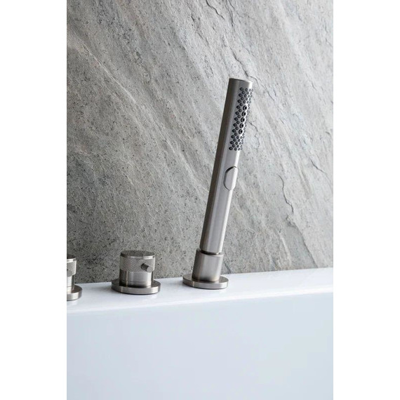 Смеситель для ванны Allen Brau Priority 5.31007-BN, никель фото 3