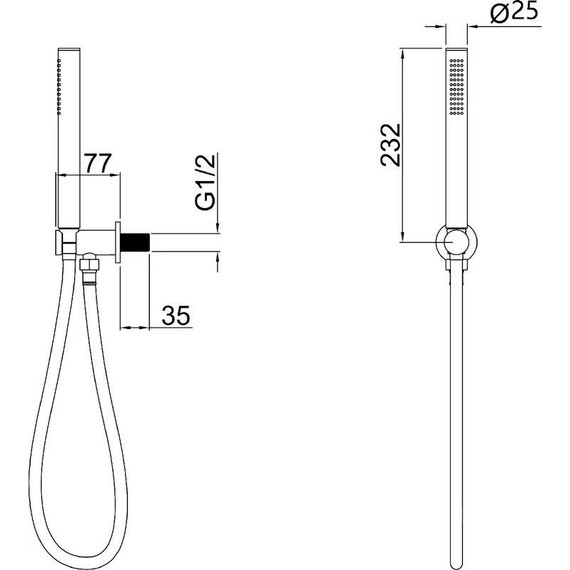 Гигиенический душ Allen Brau Priority 5.31019-BN, никель - 7 Гигиенический душ Allen Brau Priority 5.31019-BN, никель фото 7