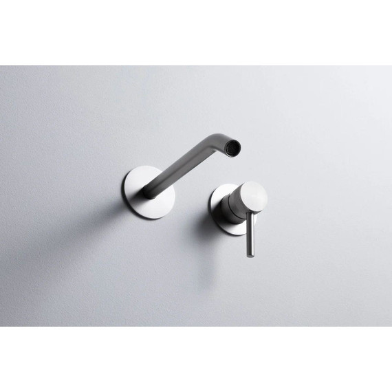 Смеситель для раковины настенный Allen Brau Priority 5.31A03-BN (со скрытой частью) никель фото 4