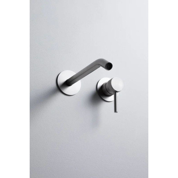 Смеситель для раковины настенный Allen Brau Priority 5.31A03-BN (со скрытой частью) никель фото 5