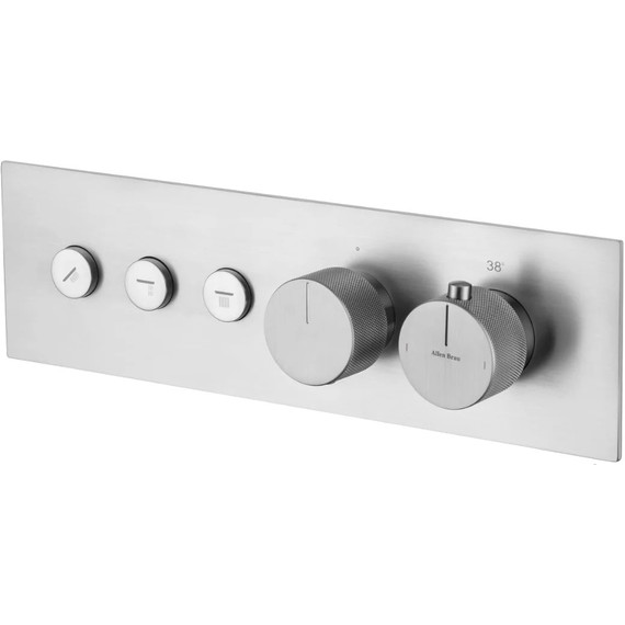 Смеситель для душа с термостатом Allen Brau Liberty 5.33003-BN (со скрытой частью) никель фото 