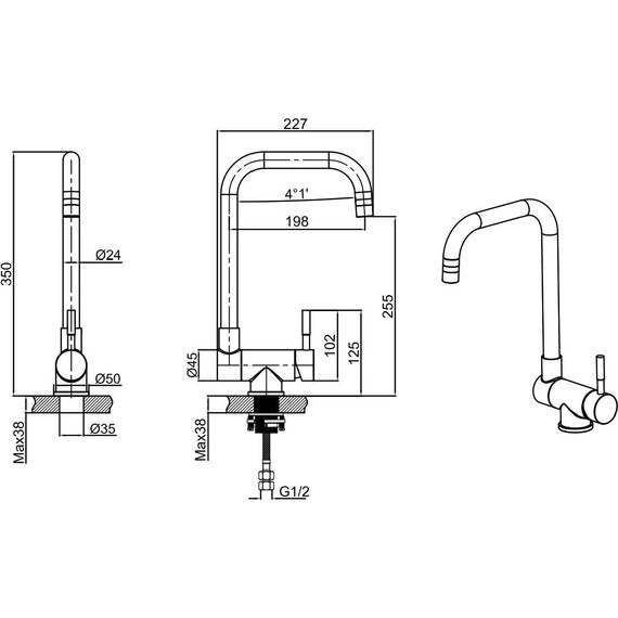 Смеситель для кухни Allen Brau Fenster 5.60004-BN, никель - 9 Смеситель для кухни Allen Brau Fenster 5.60004-BN, никель фото 9