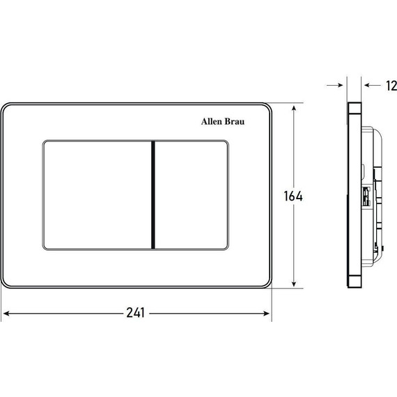 Кнопка смыва Allen Brau Infinity 9.20006.GB, золото фото 4