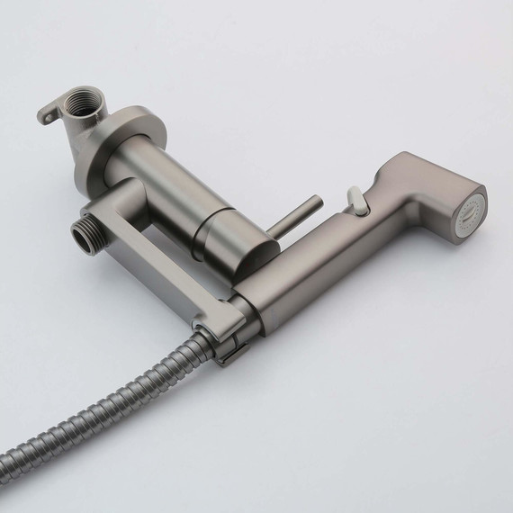 Набор для гигиенического Aquatek Ника AQ1819BGM, оружейная сталь - 4 Набор для гигиенического Aquatek Ника AQ1819BGM, оружейная сталь фото 4