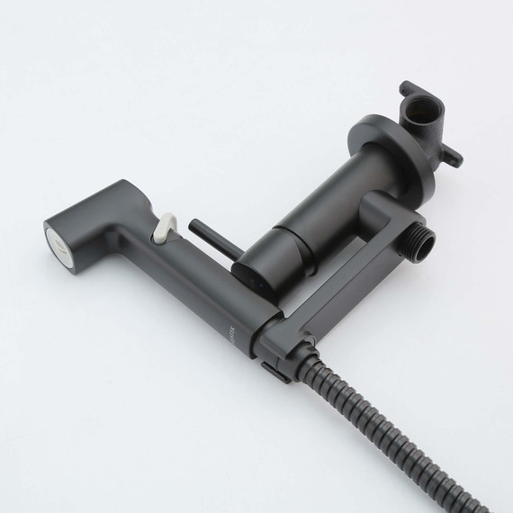 Набор для гигиенического Aquatek Ника AQ1819MB, чёрный матовый - 2 Набор для гигиенического Aquatek Ника AQ1819MB, чёрный матовый фото 2