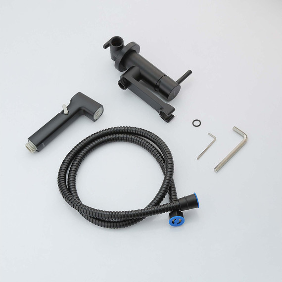 Набор для гигиенического Aquatek Ника AQ1819MB, чёрный матовый - 3 Набор для гигиенического Aquatek Ника AQ1819MB, чёрный матовый фото 3