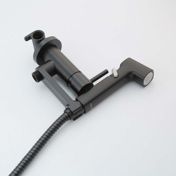 Набор для гигиенического Aquatek Ника AQ1819MB, чёрный матовый - 4 Набор для гигиенического Aquatek Ника AQ1819MB, чёрный матовый фото 4