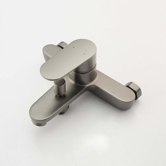 Смеситель для ванны Aquatek Ника AQ1840BGM, оружейная сталь фото 2