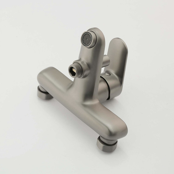 Смеситель для ванны Aquatek Ника AQ1840BGM, оружейная сталь фото 4