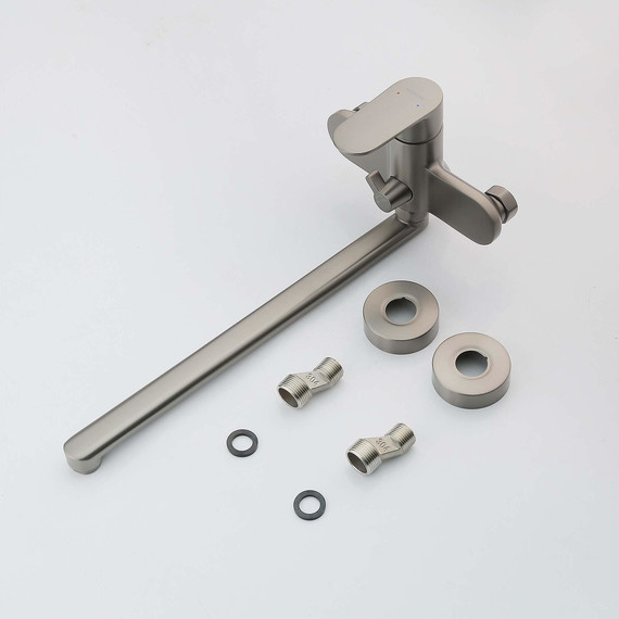 Смеситель для ванны Aquatek Ника AQ1842BGM, оружейная сталь фото 3