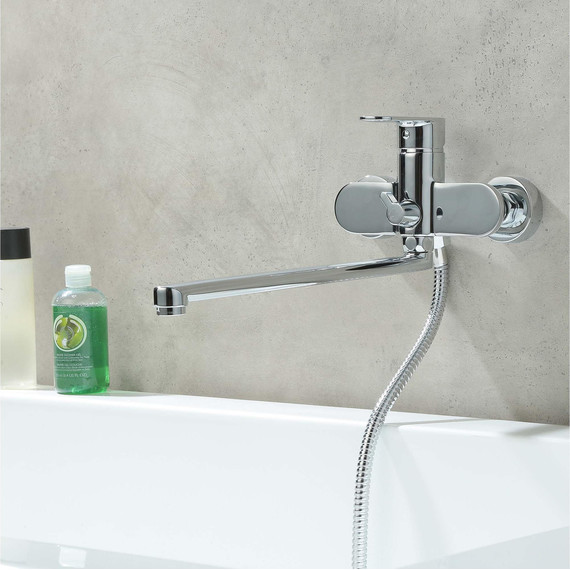 Смеситель для ванны Aquatek Ника AQ1842CR фото 5