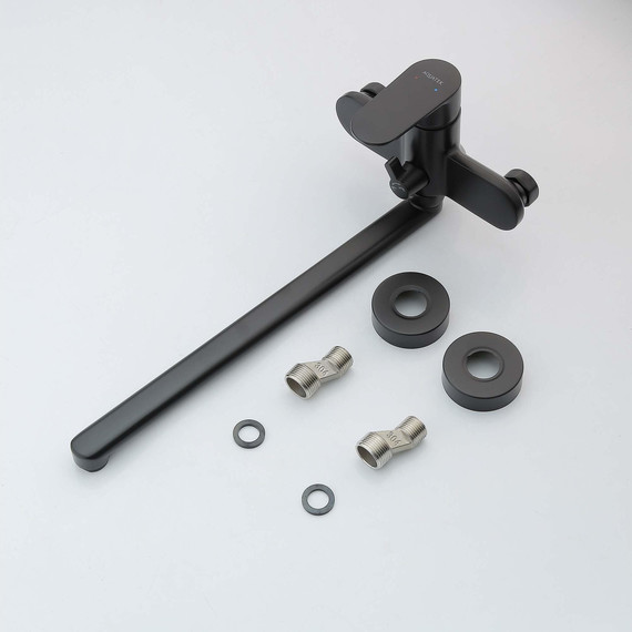 Смеситель для ванны Aquatek Ника AQ1842MB, чёрный матовый фото 3