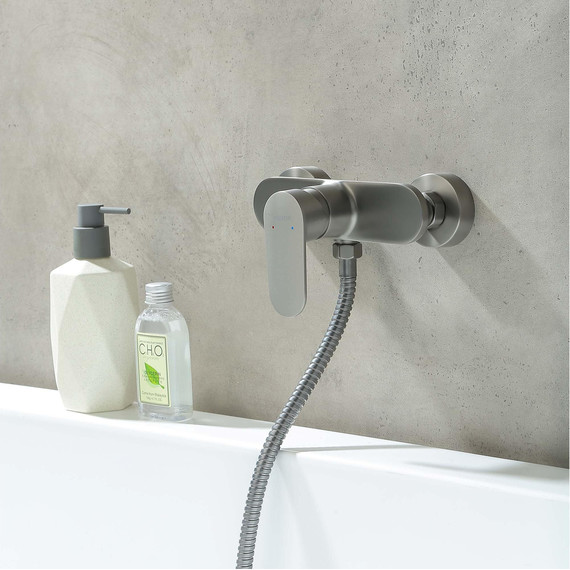 Смеситель для душа Aquatek Ника AQ1860BGM, оружейная сталь фото 6