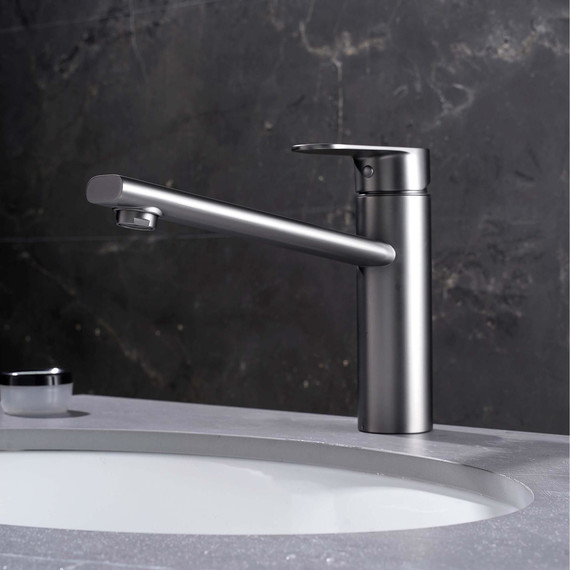 Смеситель для кухни Aquatek Ника AQ1880BGM, оружейная сталь фото 6