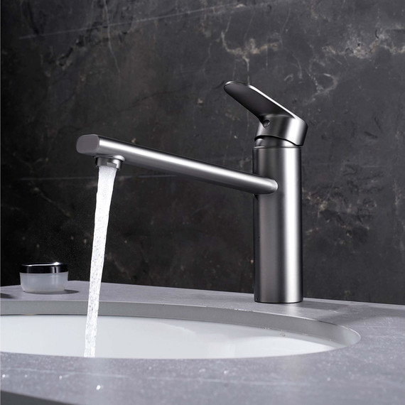 Смеситель для кухни Aquatek Ника AQ1880BGM, оружейная сталь фото 7