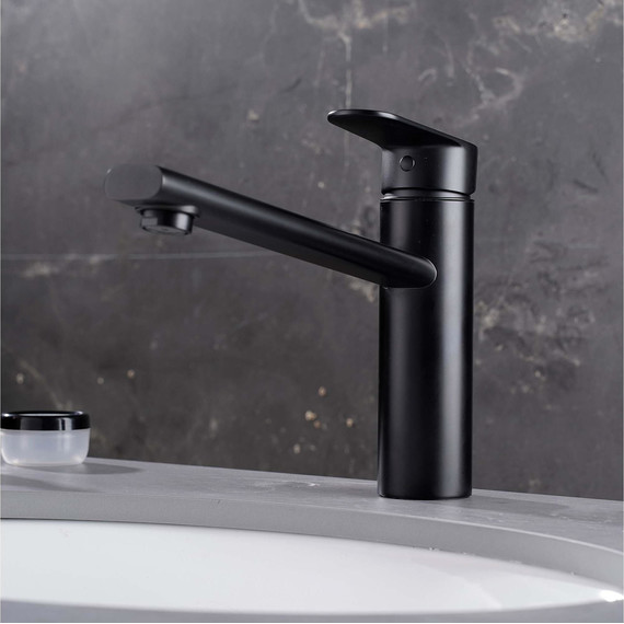 Смеситель для кухни Aquatek Ника AQ1880MB, чёрный матовый фото 7