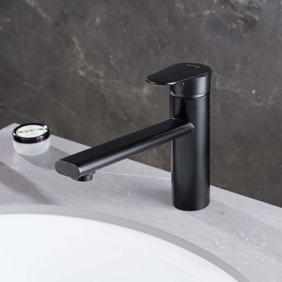 Смеситель для кухни Aquatek Ника AQ1880MB, чёрный матовый фото 8