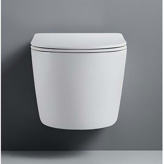 Унитаз подвесной безободковый Aquatek Либерти AQ1999T-00 с крышкой микролифт (система смыва Торнадо) фото 4