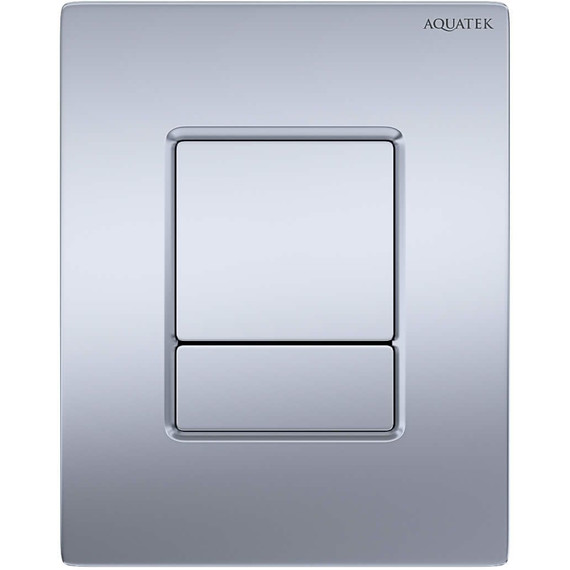 Кнопка смыва Aquatek Pneumo N PNN-0000003, хром матовый фото 