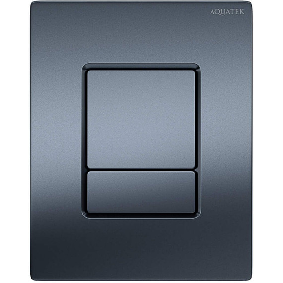 Кнопка смыва Aquatek Pneumo N PNN-0000004, оружейная сталь фото 