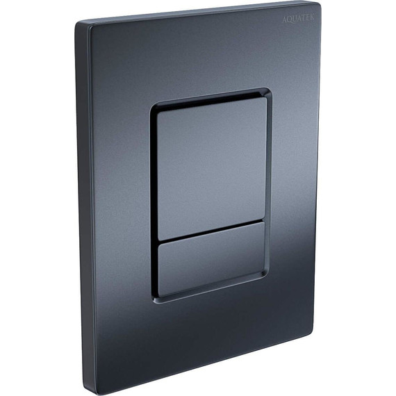 Кнопка смыва Aquatek Pneumo N PNN-0000004, оружейная сталь фото 2