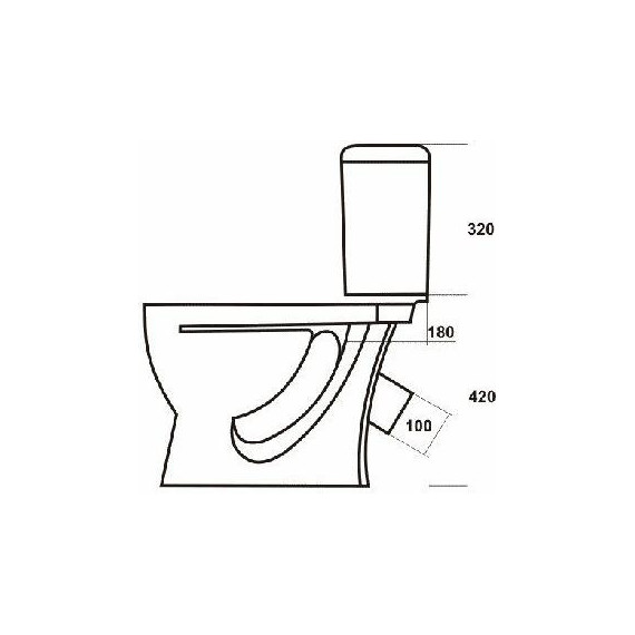 Унитаз напольный Sanita Стандарт эконом WC.CC/Standart/1-P/WHT.G/S1 с крышкой полипропилен - 3 Унитаз напольный Sanita Стандарт эконом WC.CC/Standart/1-P/WHT.G/S1 с крышкой полипропилен фото 3