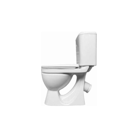 Унитаз напольный Sanita Стандарт эконом WC.CC/Standart/1-P/WHT.G/S1 с крышкой полипропилен - 2 Унитаз напольный Sanita Стандарт эконом WC.CC/Standart/1-P/WHT.G/S1 с крышкой полипропилен фото 2