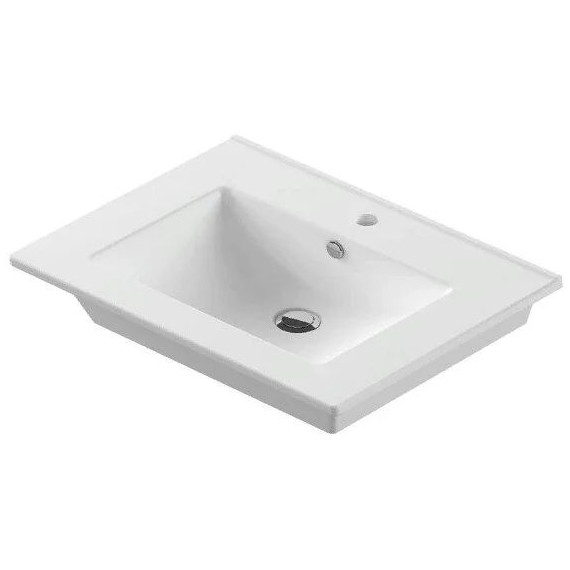 Раковина врезная Sanita Luxe Quadro 90 см WB.FN/Quadro/90-C/WHT.G/S1 фото 