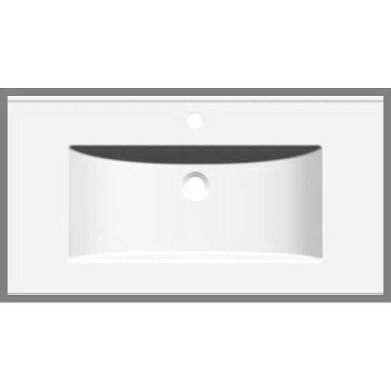 Раковина врезная Sanita Luxe Quadro 90 см WB.FN/Quadro/90-C/WHT.G/S1 фото 2