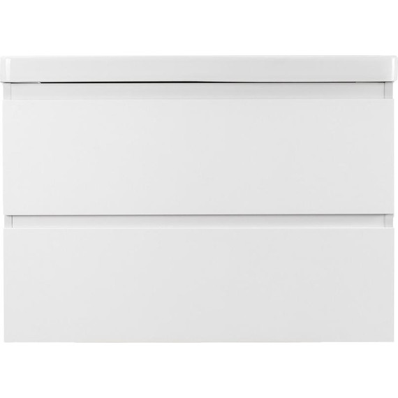 Тумба подвесная с раковиной AN Сандра 70 см, белый фото 4