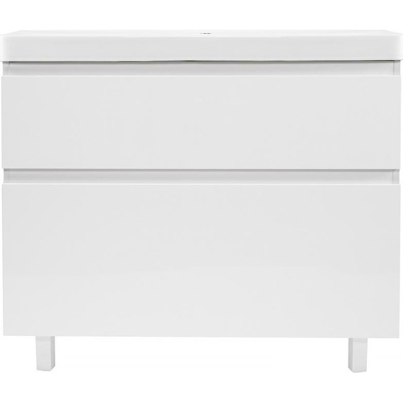 Тумба напольная с раковиной AN Сандра 80 см, белый фото 3