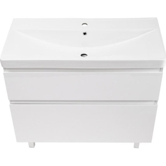 Тумба напольная с раковиной AN Сандра 80 см, белый фото 4