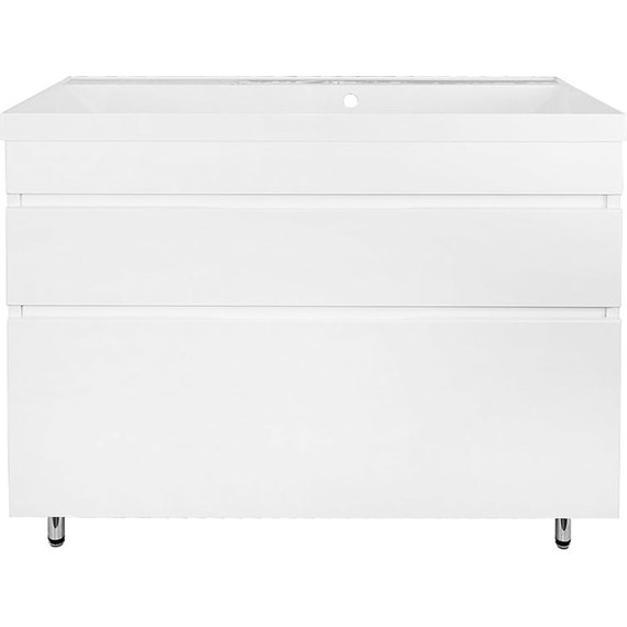 Тумба напольная с раковиной AN Эстелла 100 см, белый фото 4