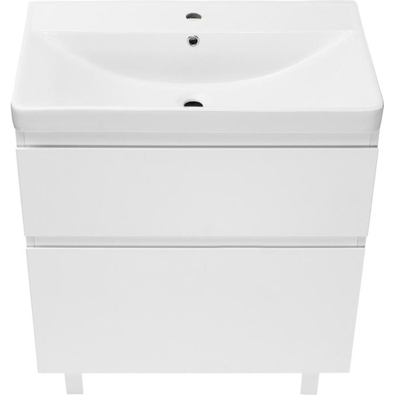 Тумба напольная с раковиной AN Сандра 70 см, белый фото 4