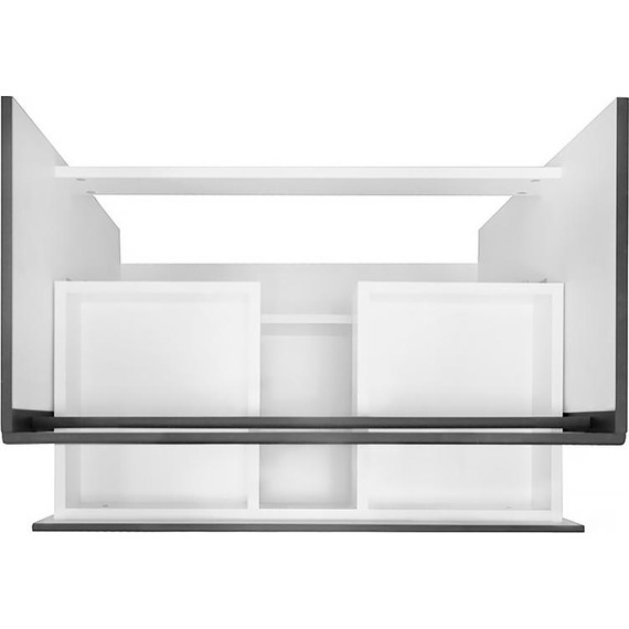 Тумба напольная с раковиной AN Эстелла 80 см, графит фото 7