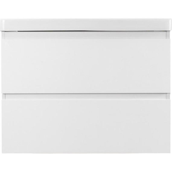 Тумба подвесная с раковиной AN Сандра 100 см, белый фото 4